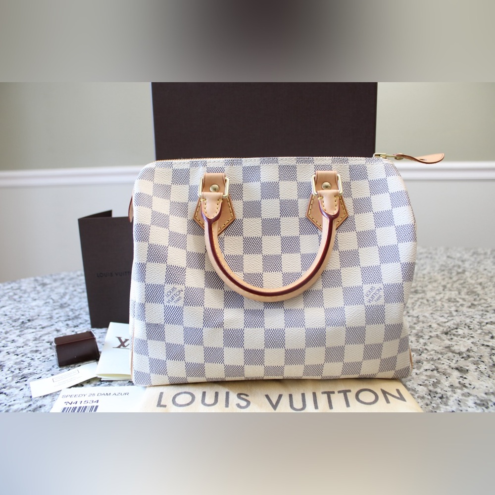 💕EUC SPEEDY 25💕 DAMIER AZUR SPEEDY 25 (original style)